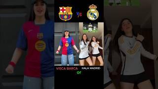 Visca Barca ️ vs Hala madrid  #football #viscabarsa #halamadrid #barcelona #realmadrid #trending