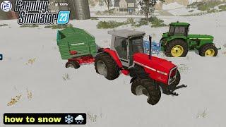 How To Snow Add FS23 Snow Gameplay