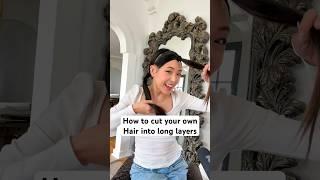 This DIY layered haircut was SO easy & satisfying ️