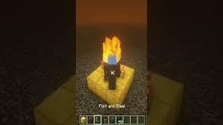 Minecraft, tapi aku memanggil herobrine di nether | Kyne Lin #shorts