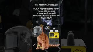 Не забудь поделиться, а то не сработает  #юмор #сварка #welding #котик