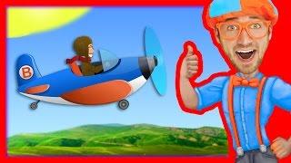 Airplane Song for Kids | Blippi Nursery Rhymes