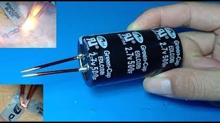 Spot welder using 500Farad super capacitor , Ultra capacitor as spot welder