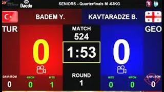 M -63 kg Yusuf BADEM TUR - KAVTARADZE Beka GEO Bosnia and Herzegovina Open G1 E1   Sarajevo 2024