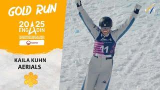 Kaila Kuhn crowned Aerials World Champion | Engadin 2025