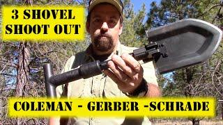 Folding Shovel Shoot Out vs Coleman - Gerber - Schrade