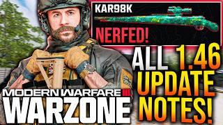 WARZONE: Full 1.46 UPDATE PATCH NOTES! New META UPDATE & CHANGES! (Season 4 Reloaded Patch Notes)