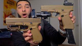 Glock 19x BB Gun vs Real 9mm Glock