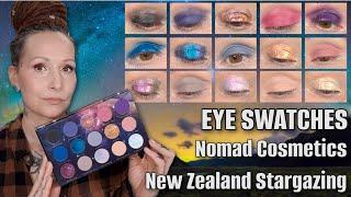 EYE SWATCHES! Nomad Cosmetics New Zealand Stargazing palette