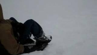 Sledding riding gone wrong?