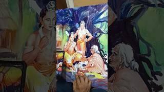 Lord Sriram Painting | @Divine Art ️ #Ramayan #ArtShorts