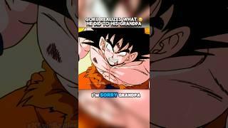 Goku realizes what he did to his Grandpa  #dragonball #dragonballz #anime #dbz