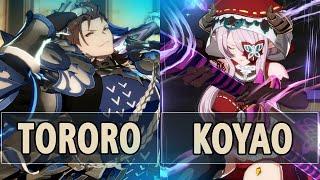 GBVSR:Tororo (Percival) Vs Koyao (Narmaya)| High Level Gameplay.