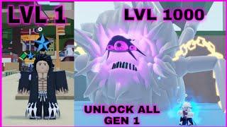 Noob To Pro | I Reached Level 1000 And Unlock All Gen 1 Tailed Spirit Max Level In Shindo Life - EP1