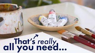 The only watercolor supplies you need...