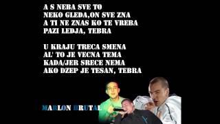 Marlon Brutal-Oba trojica ft.Skabo,Sale Tru (LYRICS)