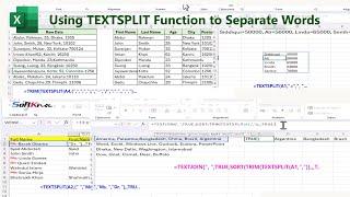 Amazing TEXTSPLIT Function to Separate Words in Excel