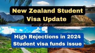 റിജെക്ഷൻ rate കൂടുതൽ ! NZ student visa updates 2024! visa fund issue