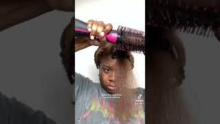 THE BEST BLOW DRYER FOR NATURAL HAIR Revlon One-Step Hair Dryer & Volumizer Hot Air Brush!!