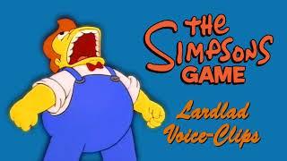 All Lard Lad Voice Clips • The Simpsons Game • All Voice Lines • Funny • 2007