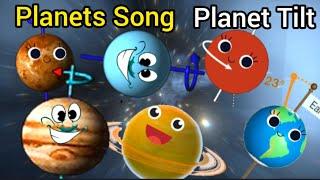 Planets tilt/Planets Song/Planets tilted on its axis/kids song