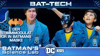 Batmans Wissenschaftslabor | Der Stimmmodulator in Batmans Maske: Schallwellen und Tonhöhe | DC Kids