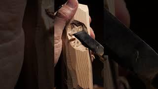 This satisfying wood carving is pure ASMR