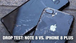 iPhone 8 Plus vs. Galaxy Note 8 - DROP TEST + IPhone prank