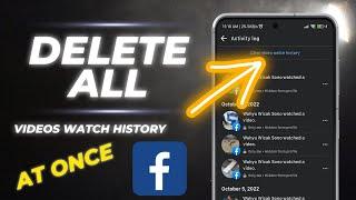 How To DELETE All Watched Videos On Facebook In Mobile In One Click ( NEW 2022 )