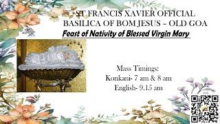 Basilica Live - Nativity of Blessed Virgin Mary -Twenty Third Sunday in Ordinary Times | 8 Sep 2024