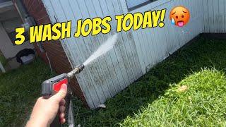 Washing 3 Homes Today! House Wash, Rust Removal, and Window Cleaning!