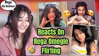 Harshita React On Rega Omegle Flirting Video | Shocked By Rega Humour #rega #regaltos #omegle