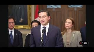 Canada's opposition leader Pierre Poilievre's response to Israel defending itself against Iran