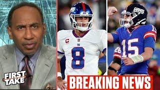 FIRST TAKE | Is his NFL career OVER? - Stephen A. on Giants replace Daniel Jones with Tommy DeVito