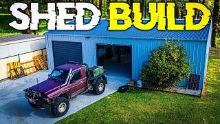 SEE INSIDE my NEW SHED BUILD! The ULTIMATE WORKSHOP!