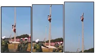 Lady Climbing Electric Poll in INDIA | KARNATAKA | NH9 News