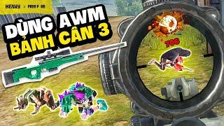 Bảnh Solo Tử Chiến 1 Cân 3 Bằng Súng Ngắm Cực Đỉnh | HEAVY Free Fire