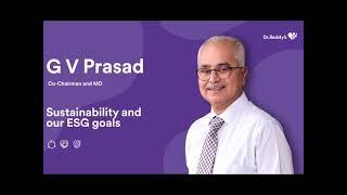 Sustainability and our ESG Goals | G V Prasad | DrReddysXSustainability