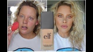 ELF Flawless Finish Foundation | REVIEW & WEAR TEST | Brittany Elizabeth