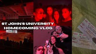 st. john's university HOMECOMING vlog 2022 | COLLEGE VLOG ep. 3