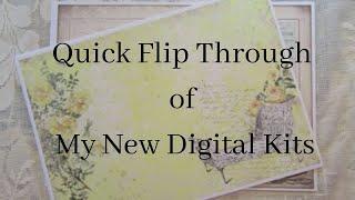 Quick Flip Through of My New Digital Kits