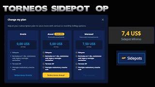 Todo sobre torneos sidepot op membresia gamercraft mas premios