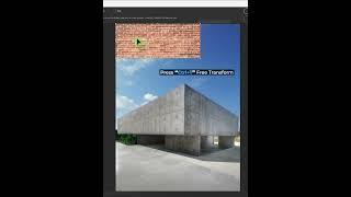 How to apply bricks on wall in building: Short Photoshop Tutorial
