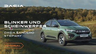 Der Dacia Sandero Stepway 2023: So nutzt du die Blinker und Scheinwerfer