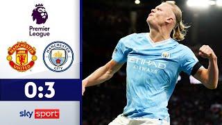 Doppelter Haaland färbt Manchester blau! | Man United - Man City | Highlights - Premier League 23/24