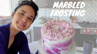 Marble Buttercream Cake Tutorial | Let's Decorate Together