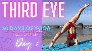 Day 6: Third Eye Chakra - 30 Day Beach Yoga Challenge Focused on the Chakras