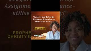 IN YOUR ASSIGNMENT DOMINATE #prophetessDrchristyidahosa
