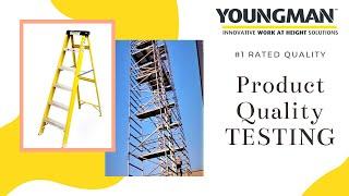 Product Quality Testing | Youngman Ladder Testing  Behind the scenes at WernerCo’s UK facility