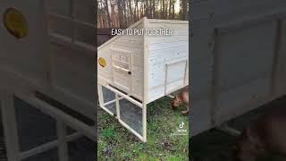 I put together the #chicken #coop! It was pretty easy too. #chickens #chicks #chickencoop #urbanfarm